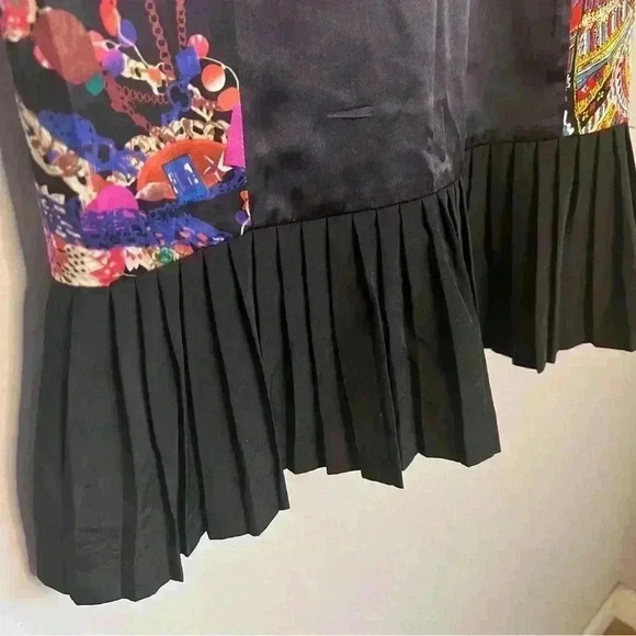 Silk Club Collection Skirt Size 4 Classic Pleated Party Silk Skirt, Lined - Picture 3 of 6
